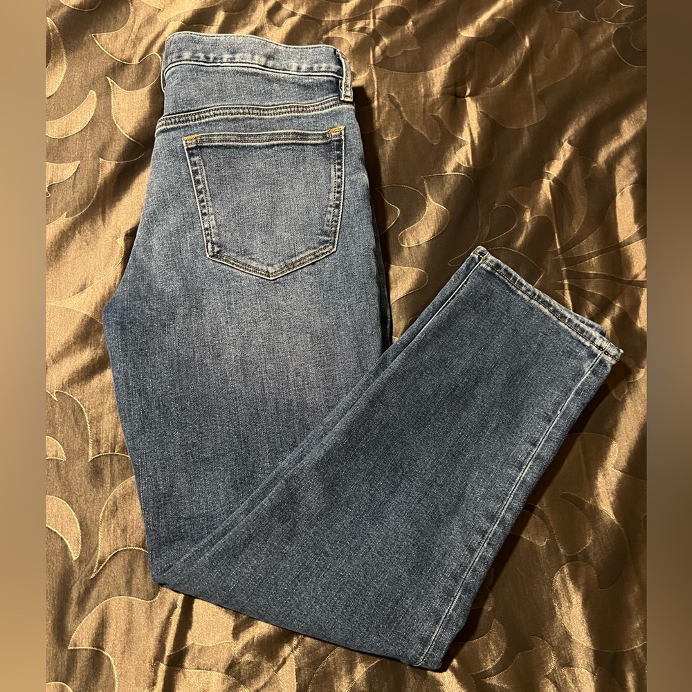 Banana Republic Traveler Denim Jeans Slim Traveler Medium Wash 33x30